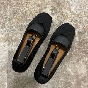 Women’s Black Box Toe Flats